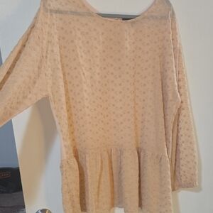 Women's Peach Floral Top